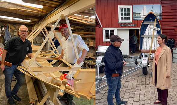 Kunnskapsminister Kari Nessa Nordtun (Arbeiderpartiet) og stortingsrepresentant fra Telemark Tobias Drevland Lund (Rødt) besøkte Langesundsfjorden Kystlag den 5. og 26. august.